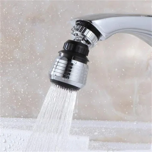 Miniatura 2 de Paquete de 2 rociadores de filtro aireador de grifo, fregadero giratorio de 360 grados para ahorro de agua para cocina y baño (corto)