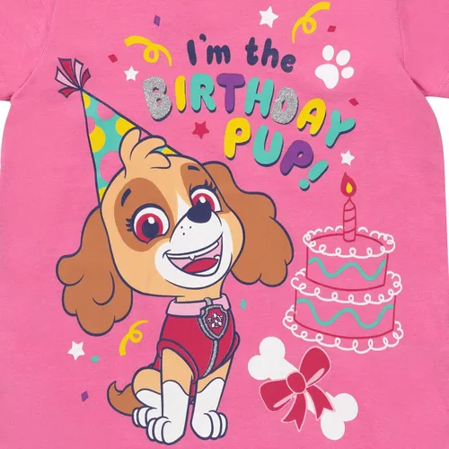 Miniatura 2 de Paw Patrol Camiseta de Cumpleaños de Navidad para Niñas de Tallas de Niña Pequeña a Niña Grande (2T - 10-12)