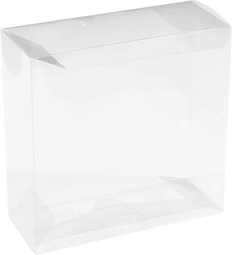 Miniatura 11 de Hammont Cajas de plástico PET transparentes – Contenedores de almacenamiento transparentes para recuerdos de fiesta, regalos, galletas, adornos
