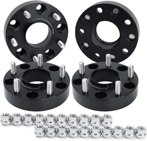 KSP 1.5 pulgadas Ram 1500 Espaciadores de rueda, 4 piezas 2002-2010 Dodge Ram 1500 Espaciador de llanta forjado con perno 9/16-18 3.063 in,