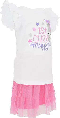 Miniatura 4 de Unique Baby Vestido de tutú para niñas es mágico de regreso a la escuela