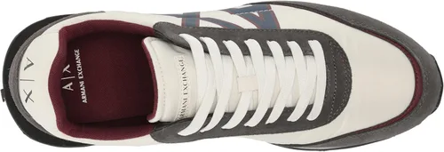Miniatura 5 de AX ARMANI EXCHANGE Men's Waffle Tread Leather Logo Sneaker