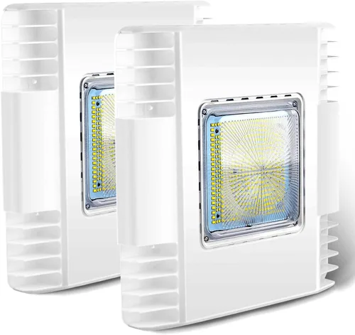 Miniatura 6 de OSTEK Luz LED para toldo, luz de estación de gas de grado comercial de 150 W, luz diurna de 5700 K, 21000 lm, montaje en superficie, lámpara