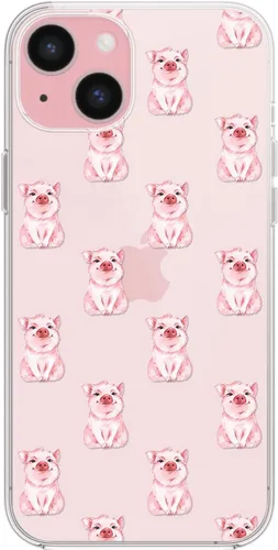 Miniatura 3 de Blingy's Funda para iPhone 15, para mujeres y niñas, diseño de cerdo divertido diseño de animales de dibujos animados, funda protectora transparente
