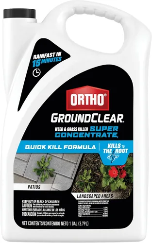 Ortho GroundClear mata malezas y hierbas Super concentrado1: Trata hasta 8,960 pies cuadrados, de acción rápida, mata de raíz, 1 galón.