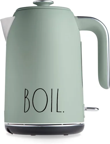 Miniatura 11 de Rae Dunn Hervidor eléctrico de agua caliente – Cafetera de acero inoxidable, tetera de té, base giratoria, con protección de apagado automático