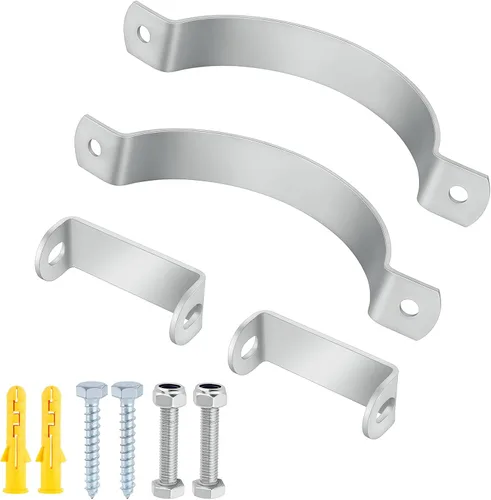Miniatura 4 de 2 perchas de tubo de 4-1/4 pulgadas, colgador de anillo dividido de acero inoxidable 304, colgador de tubo de anillo dividido resistente