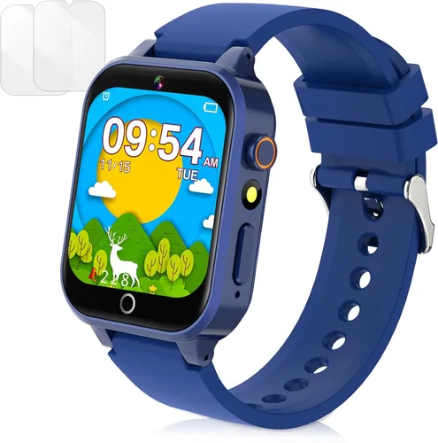 Miniatura 7 de Reloj inteligente para niños con cámara, video, reproductor de música, reloj despertador, cronómetro, calendario, podómetro, pantalla táctil HD