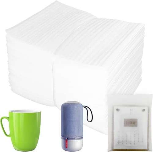 Bolsas de espuma acolchada de 8'' x 10'', 50 piezas de suministros de amortiguación para mudanzas, bolsas de espuma que protegen artículos frágiles,