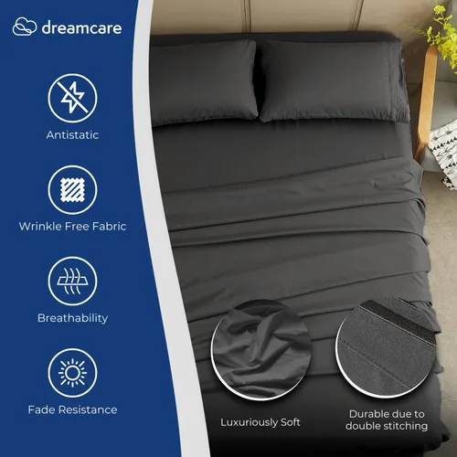 Miniatura 461 de DREAMCARE Juego de sábanas Queen – 6 piezas Sábanas de enfriamiento – hasta 15” Sábanas profundas tamaño Queen – Colección 2500 Supreme – Extra 03