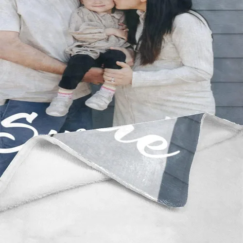 Miniatura 3 de Manta personalizada con foto, manta de franela suave universitaria, regalos personalizados para bebé, papá, mamá, abuela, abuelo, amigos, pareja, 1