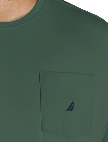 Miniatura 2 de Nautica Big Tall playera de manga corta con ancla y bolsillo