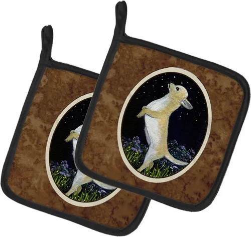 Miniatura 56 de Caroline's Treasures SS8617PTHD - Juego de soportes para ollas de cocina resistentes al calor, almohadillas calientes para horno para cocinar, Husky