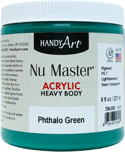 Miniatura 12 de Handy Art Nu Master - Pintura acrílica de cuerpo pesado, 8 onzas, carmesí Alizarin