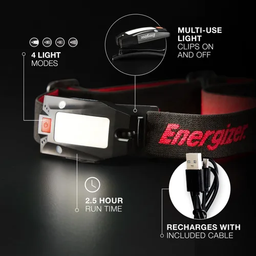 Miniatura 2 de Energizer Linterna frontal COB multiusos recargable