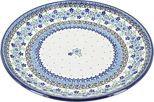 Miniatura 17 de Cerámica pulida de rosa azul – Plato de cena Athena marrón – 10.5 pulgadas de diámetro – Ideal para comidas diarias, comidas informales o como