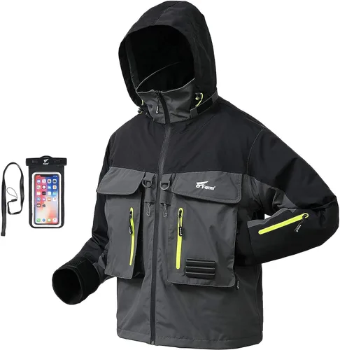 Miniatura 7 de 8 Fans Chamarras de pesca impermeables transpirables para hombres y mujeres