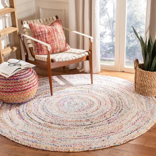 Miniatura 41 de SAFAVIEH Braided Collection - Alfombra de pasillo, 2 pies 3 pulgadas x 8 pies, color negro y azul, hecho a mano, reversible, ideal para dormitorio