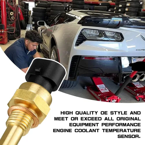 Miniatura 5 de 1 PC Sensor de temperatura del refrigerante del motor, Sensor de temperatura ECT Compatible con Chevy GMC Cadillac Buick, Reemplazo OEM#12608814