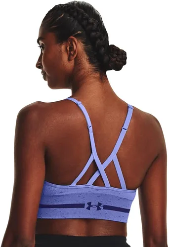 Miniatura 8 de Under Armour - Brasier largo y sin costuras de bajo impacto para mujer