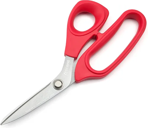Ascend Tools Tijeras de acero al carbono de 8 pulgadas - Kevlar, Dyneema, Vectran, Spectra, Technora, Nomex, Innegra, Dacron, fibra de vidrio, fibra