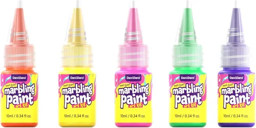Miniatura 7 de Dan&Darci Kit de arte de pintura de mármol para niños, regalos de artes y manualidades, regalos para niñas y niños de 6 a 12 años de edad, juego