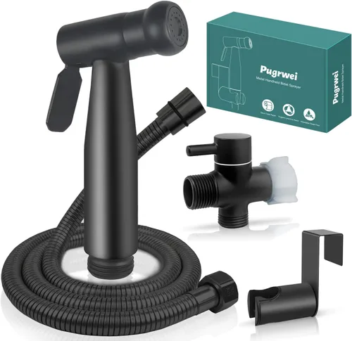 Miniatura 9 de Nueva versión de pulverizador de bidé de mano para inodoro, juego de rociador de bidé de baño de acero inoxidable de primera calidad, rociador