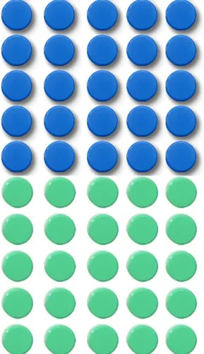 Miniatura 18 de Qualsen Imanes para nevera, 20 imanes para refrigerador, pequeño imán para pizarra blanca, mini imán lindo para refrigerador, casillero, pizarra 10