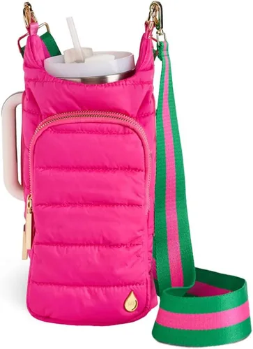 Miniatura 16 de WanderFull® Ranura con cremallera original HydroBag® HANDLE™ para mango, soporte para botella de agua cruzado manos libres y accesorios para vasos