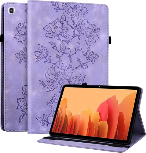 Miniatura 60 de Funda para Samsung Galaxy Tab S5e 10.5 2019 Modelo SM-T720/T725/T727, funda delgada de piel sintética con soporte multiángulo y soporte