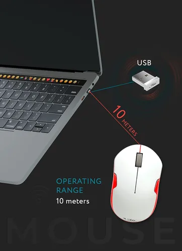 Miniatura 3 de Ratón óptico silencioso inalámbrico con receptor USB y baterías - Inalámbrico, portátil, silencioso ratón de clic para PC, portátil, Chromebook