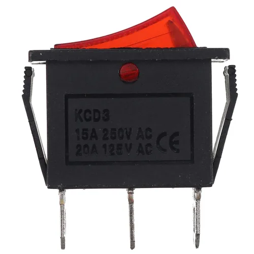 Miniatura 3 de Paquete de 4 interruptores basculantes 120927-24 de 120 voltios iluminados para chimeneas eléctricas FMI Desa