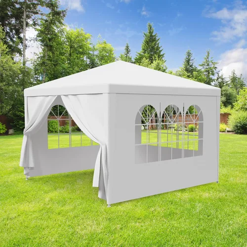 Carpa para exteriores de 10 x 10 pies, tienda de campaña para fiestas de boda, cenador portátil, carpa con toldo, camping, refugio, almacenamiento,