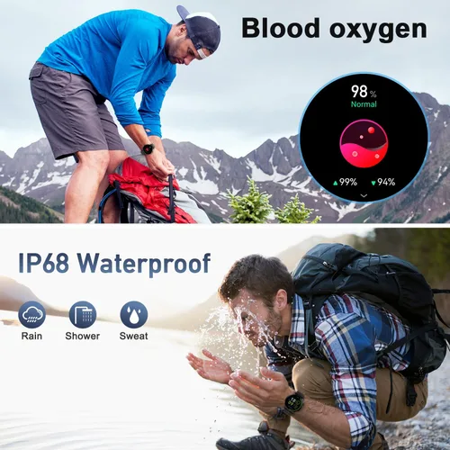 Miniatura 7 de Reloj inteligente para hombres y mujeres Fitness: resistente al agua, marca/respuesta de llamadas, relojes inteligentes para hombres, relojes