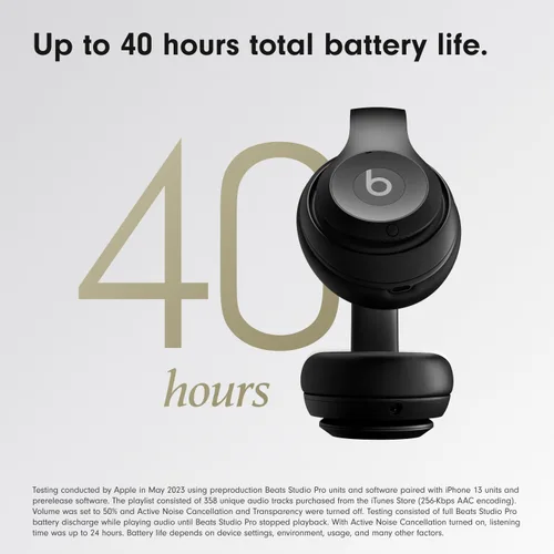 Miniatura 3 de Beats Studio Pro - Auriculares inalámbricos Bluetooth con cancelación de ruido con cable de carga USB-C (20 cm) - Negro mate