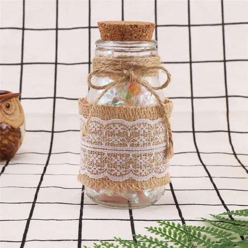Miniatura 6 de DECORA 10 yardas de cinta de arpillera natural con lazo para moño, 2 pulgadas de ancho 2.0 in