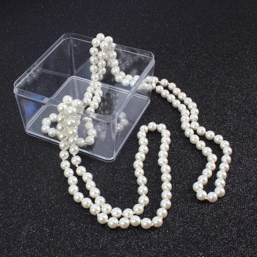 Miniatura 6 de Flapper Pearls 1920s Collar con perlas de imitación Colgantes de Perlas largos para Bisutería de 55