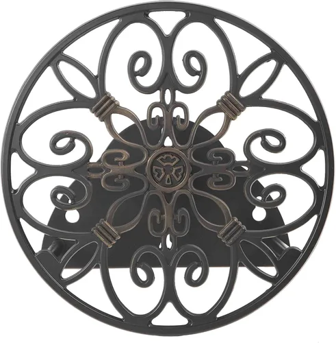 Módulo de manguera de jardín 670 de Liberty Garden Products, decorativo para montaje en pared, soporta 125 pies de manguera de 5/8 pulgadas, color