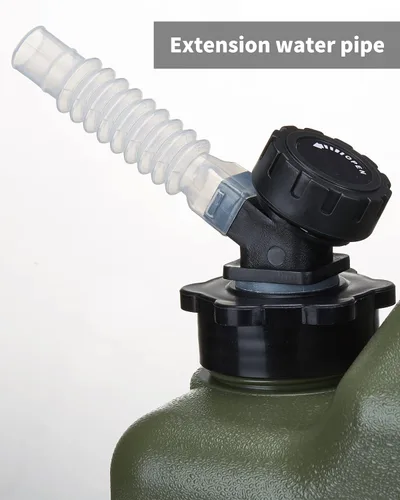 Miniatura 7 de UPWOIGH Contenedor de agua para campamento, jarra de agua grande de 6.6 galones (25 litros), almacenamiento de agua verdaderamente sin fugas, tanque