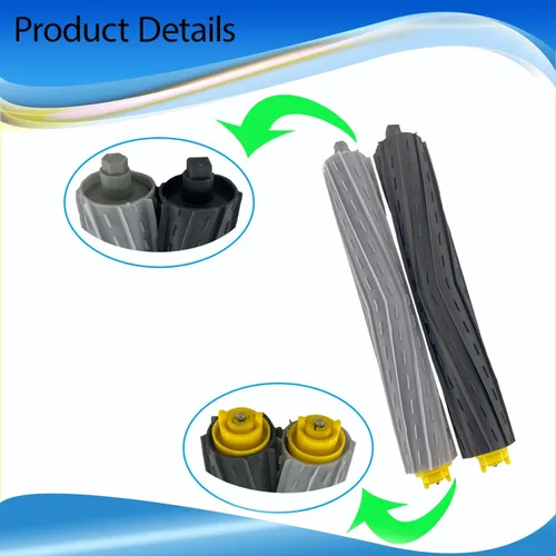 Miniatura 6 de Juego de 2 cepillos de repuesto compatibles con iRobot Roomba 800 900 Series 805 860 870 871 880 890 960 980 980 985 891 960 961 964 980 981 Robot