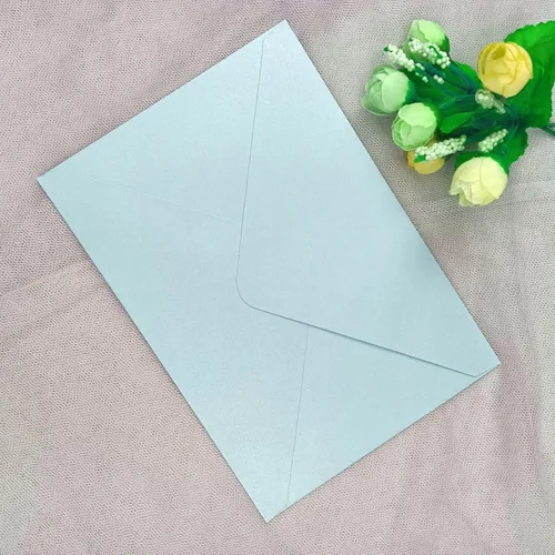 Miniatura 4 de 25 sobres A7 mate azul bebé, 5.35 x 7.7 pulgadas, perfectos para tarjetas de invitación de boda de 5 x 7, invitación de felicitación de cumpleaños