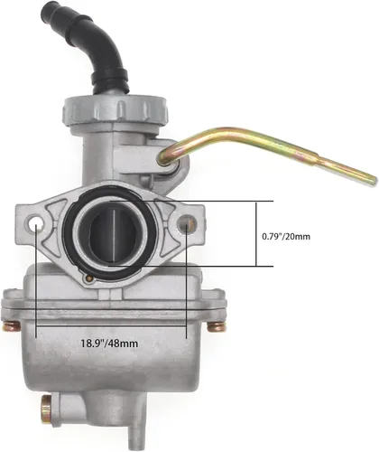 Miniatura 5 de Kit de carburador PZ20 compatible con Coolster Tao Tao 125cc 110cc 90cc 70cc 50cc ATV Dirt Bike Baja Kazuma Go Kart 4 tiempos actualización de motor