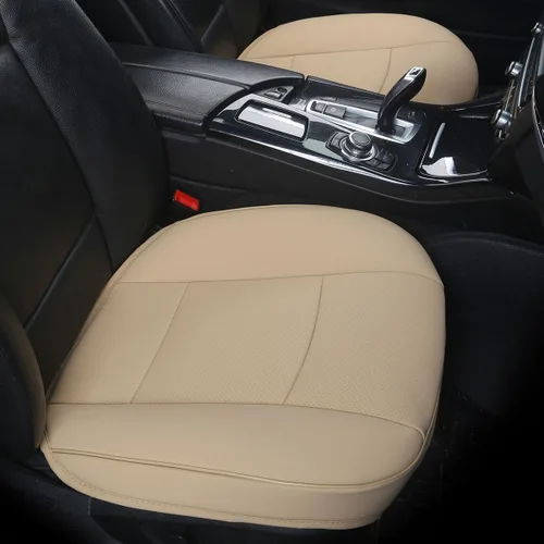 Miniatura 11 de Funda de asiento delantero de automóvil de piel sintética de lujo, para la mayoría de sedanes y SUV, asiento individual sin respaldo, 1 unidad
