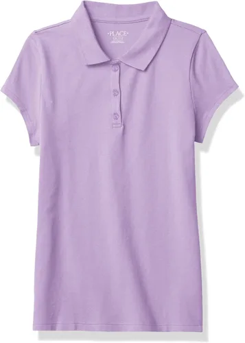 The Children's Place - Camisetas tipo polos de piqué de manga corta para niña, paquete múltiple
