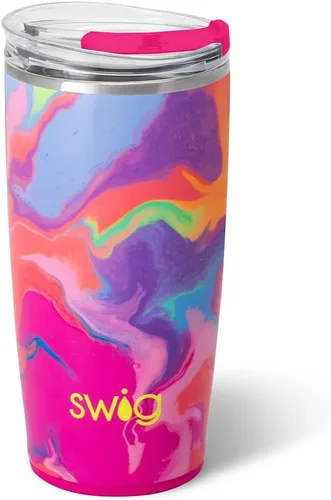 Miniatura 17 de Swig Life - Vaso aislante de 22 onzas, vaso de viaje para café con tapa, taza de café para viaje compatible con portavasos, de acero inoxidable