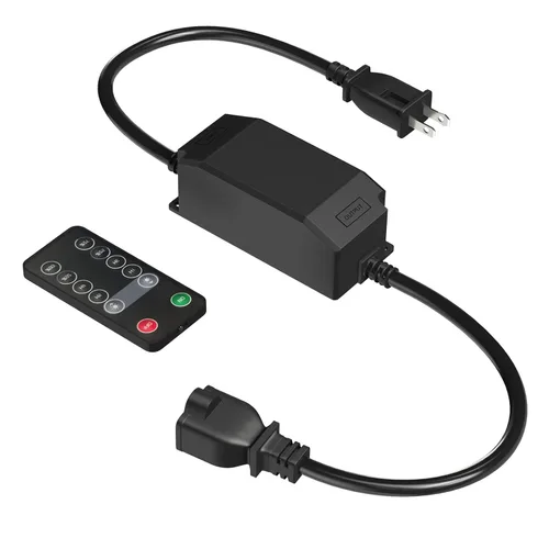 Atenuador para exteriores para tiras de luces, BestCon atenuador de luz con control remoto RF, interruptor temporizador e impermeable, potencia