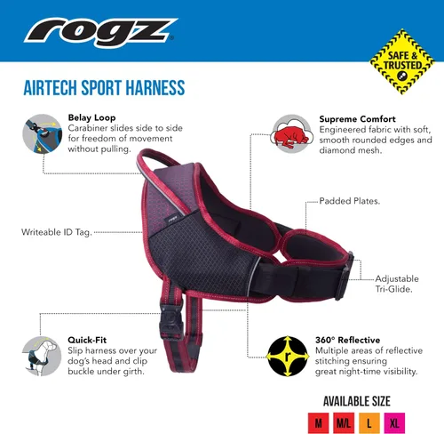 Miniatura 3 de Rogz Arnés deportivo para perros AirTech