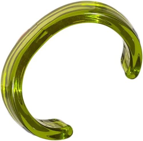 Pulsera abierta de resina acrílica ligera y colorida, transparente, gruesa, gruesa, delgada, cara ancha, resina acrílica para mujeres y niñas,
