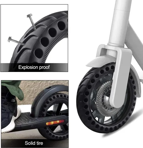 Miniatura 5 de Neumático sólido de 8.5 pulgadas, neumático de goma delantero/trasero, neumático de repuesto antideslizante a prueba de explosiones para Xiaomi 1