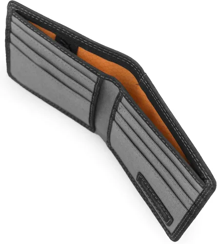 Miniatura 4 de Timberland PRO Cartera plegable RFID delgada de cuero para hombre con ventana trasera de identificación